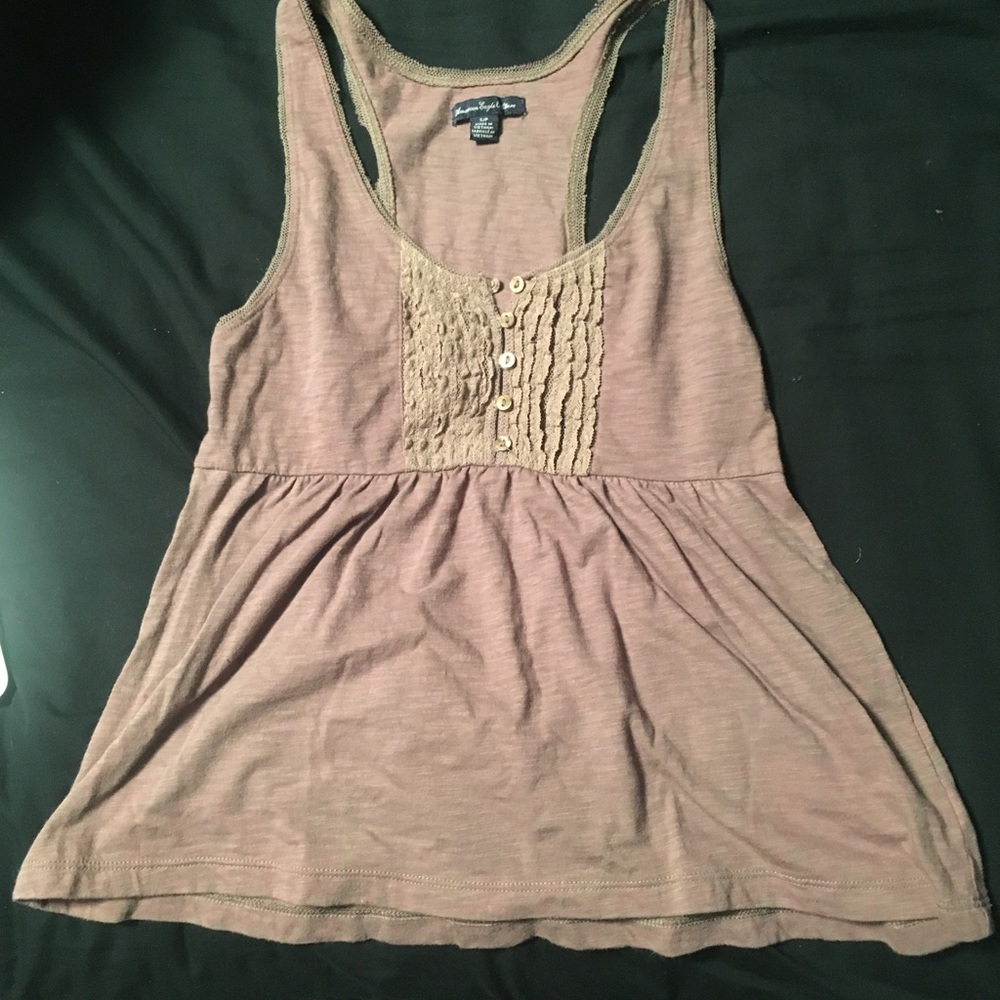 Brown AE tank top